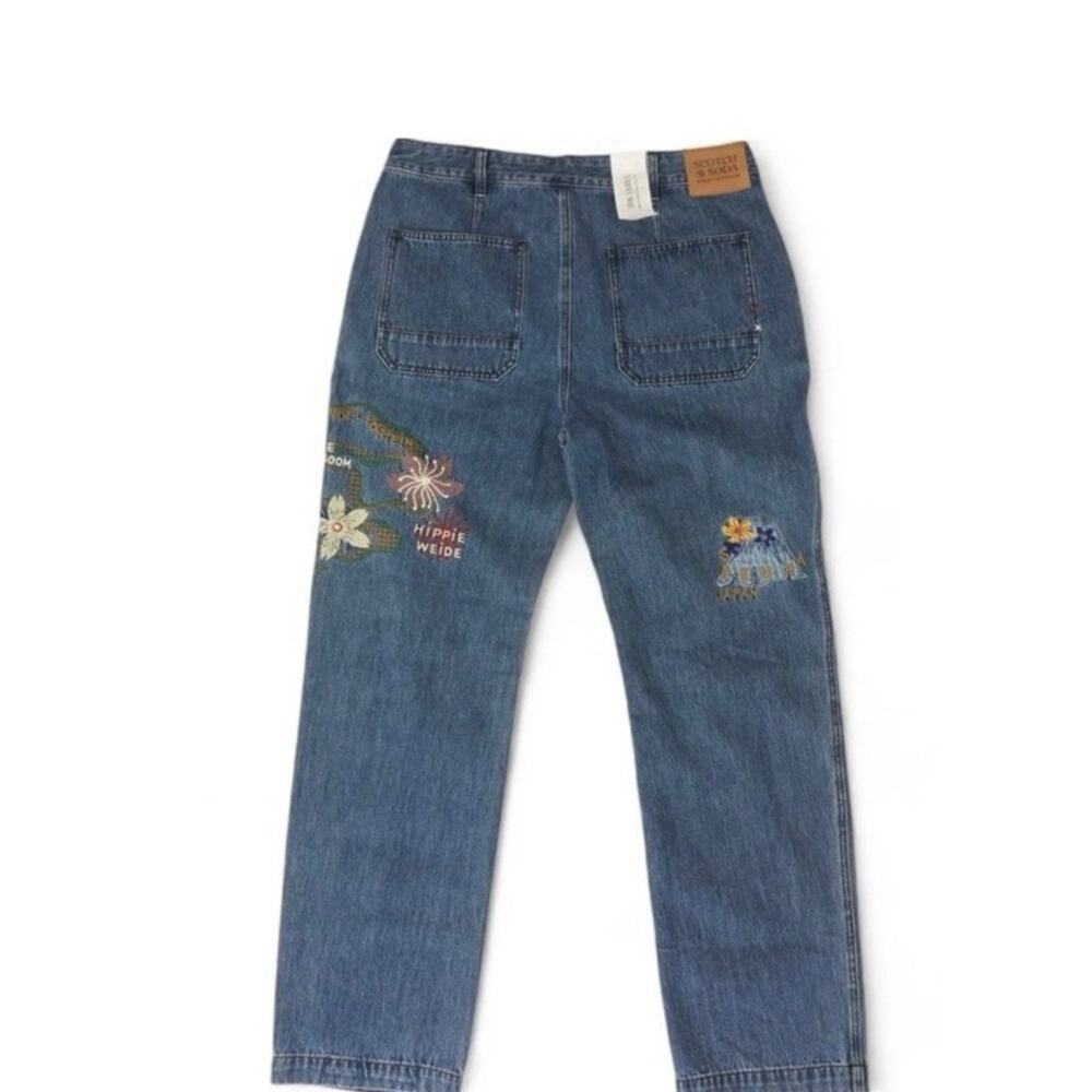 111 Scotch & Soda The Verve Loose Tapered Fit Denim Blue Jeans Men’s 31 X 32